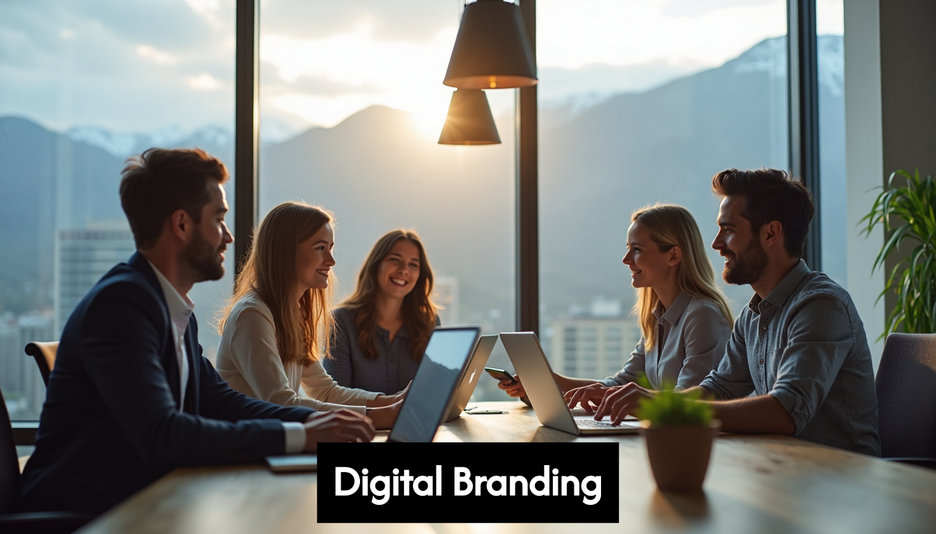 Colorado business team using digital devices