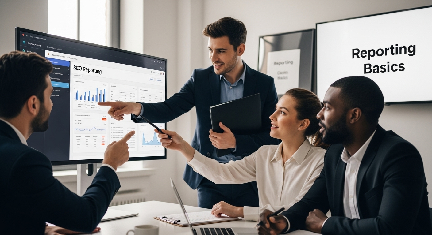 SEO reporting basics office